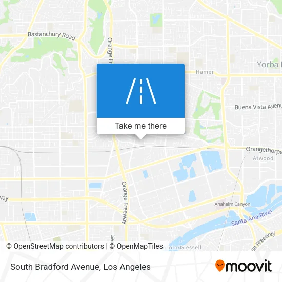South Bradford Avenue map