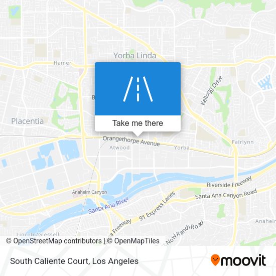 South Caliente Court map