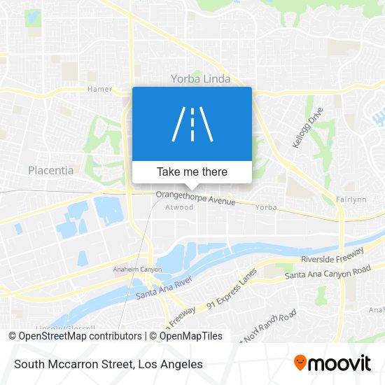 Mapa de South Mccarron Street
