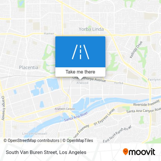 South Van Buren Street map