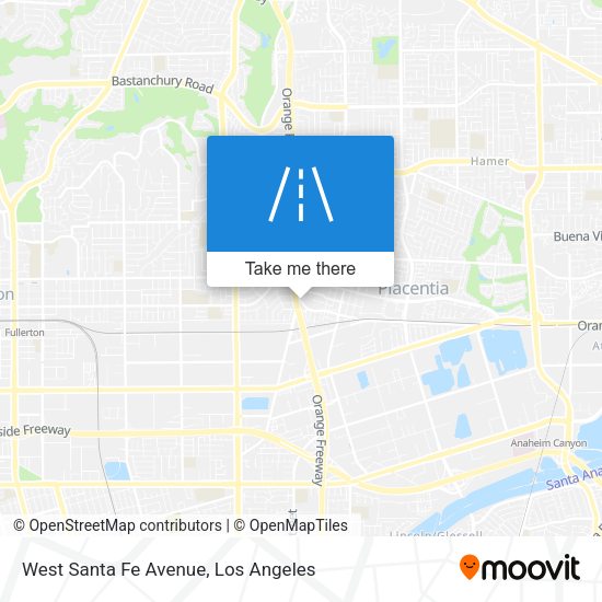 West Santa Fe Avenue map