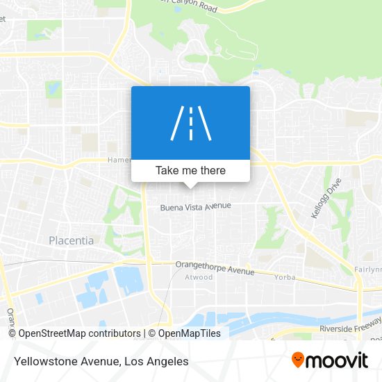 Yellowstone Avenue map