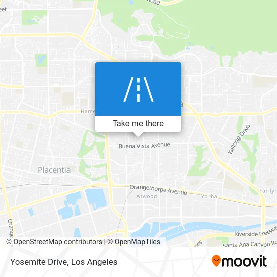 Yosemite Drive map
