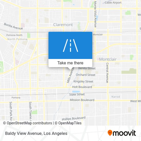 Baldy View Avenue map