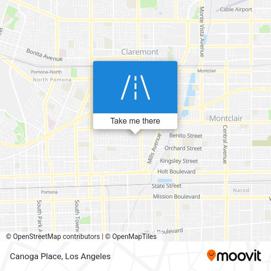 Mapa de Canoga Place