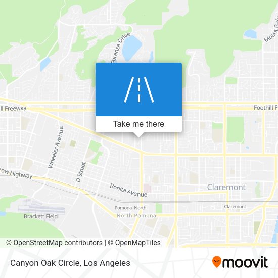 Mapa de Canyon Oak Circle