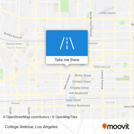 Mapa de College Avenue
