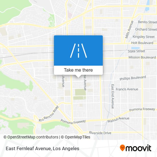 East Fernleaf Avenue map