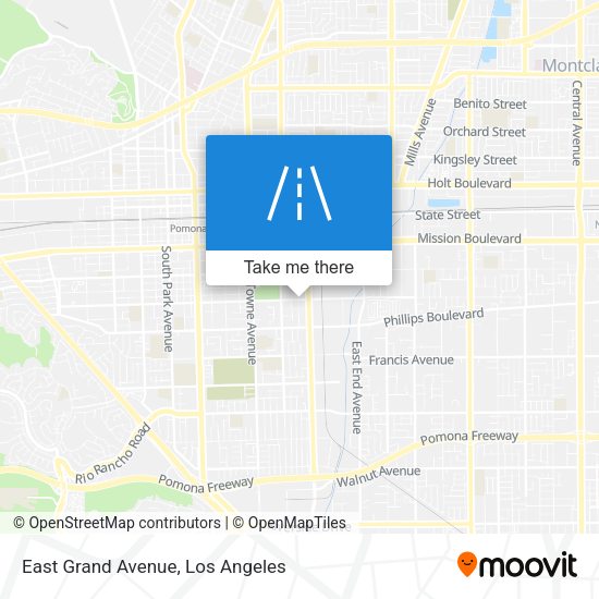 East Grand Avenue map