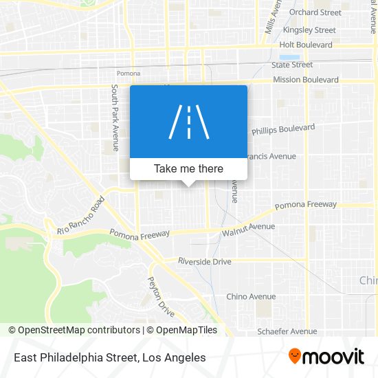 Mapa de East Philadelphia Street