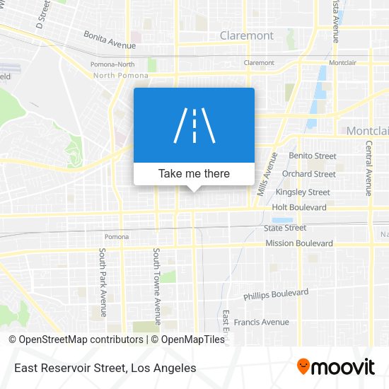 East Reservoir Street map
