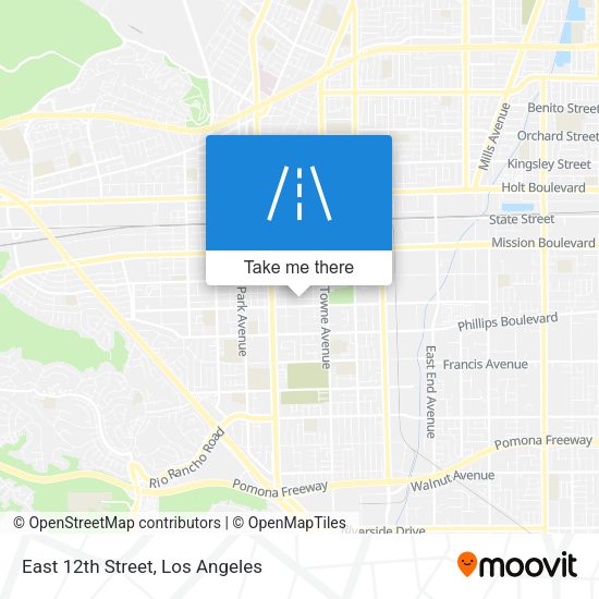 Mapa de East 12th Street