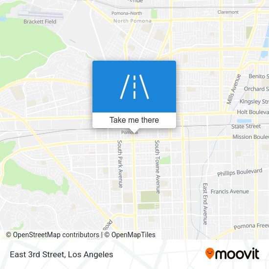 Mapa de East 3rd Street