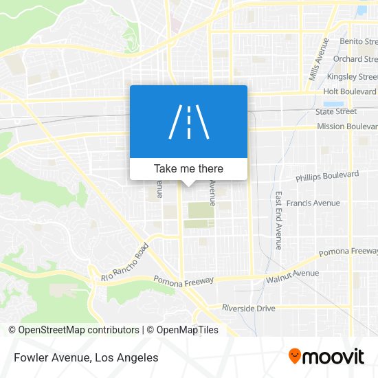 Mapa de Fowler Avenue