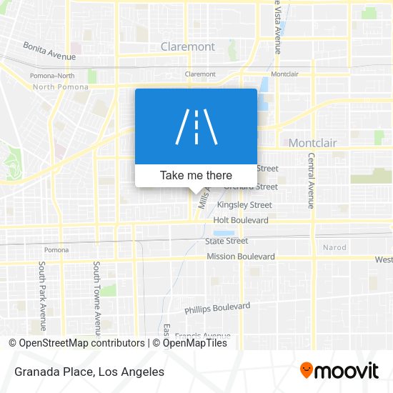 Mapa de Granada Place