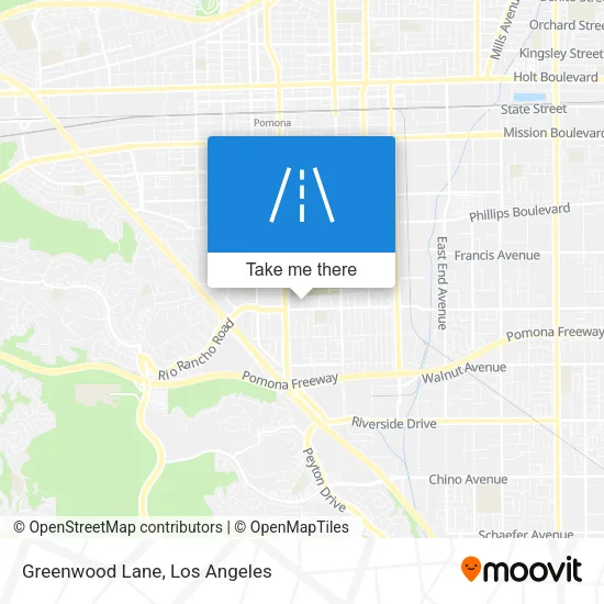 Greenwood Lane map