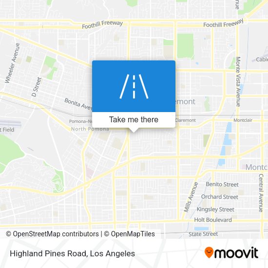 Mapa de Highland Pines Road