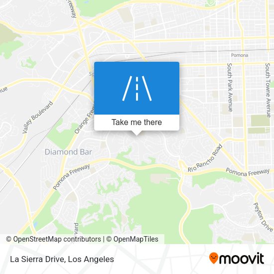 Mapa de La Sierra Drive