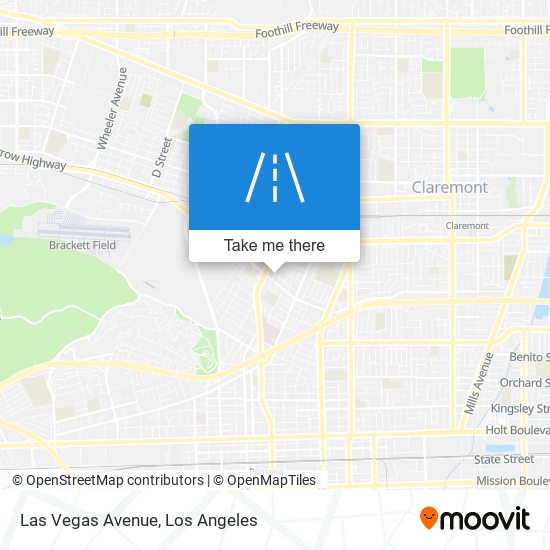 Las Vegas Avenue map