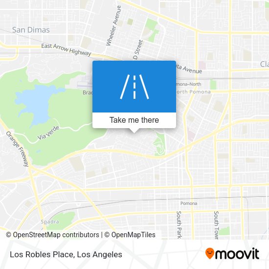 Los Robles Place map
