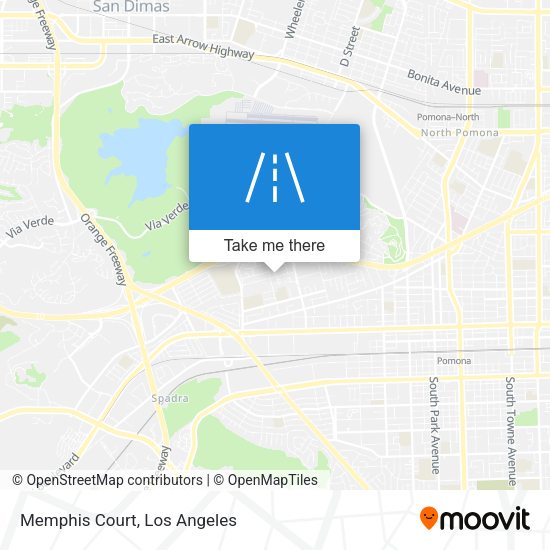 Mapa de Memphis Court