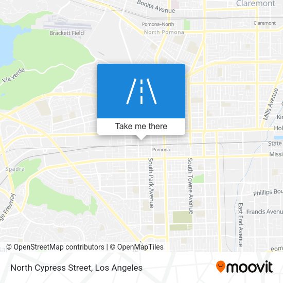 North Cypress Street map