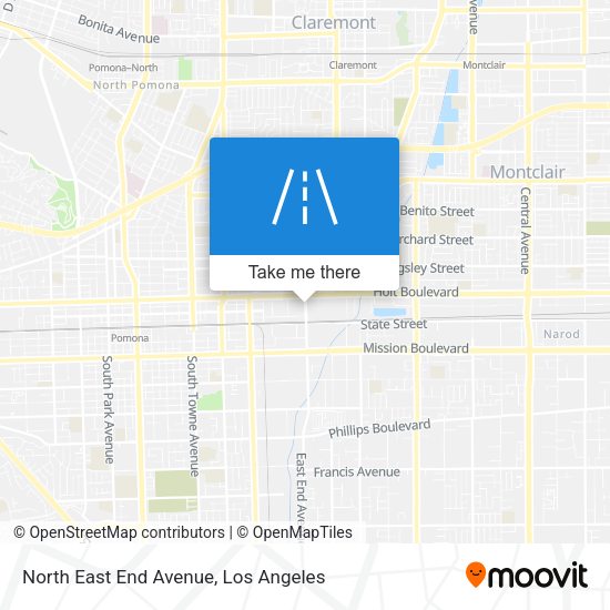 North East End Avenue map