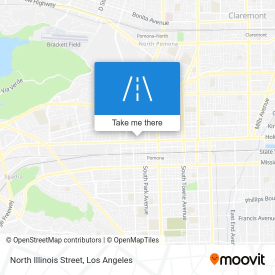North Illinois Street map