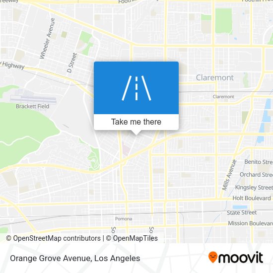 Mapa de Orange Grove Avenue