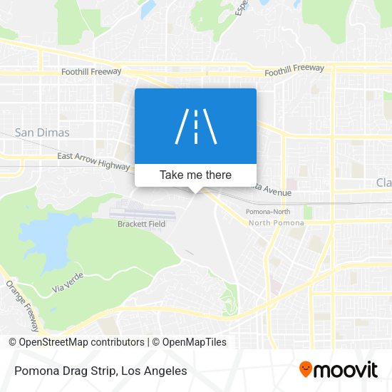 Pomona Drag Strip map