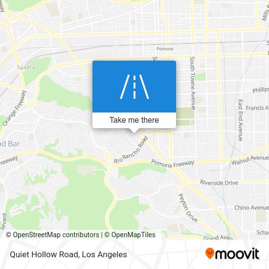 Quiet Hollow Road map