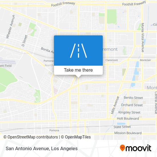 Mapa de San Antonio Avenue