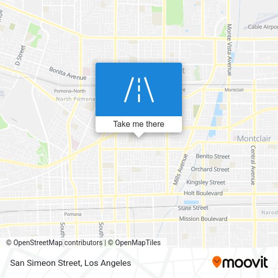 San Simeon Street map