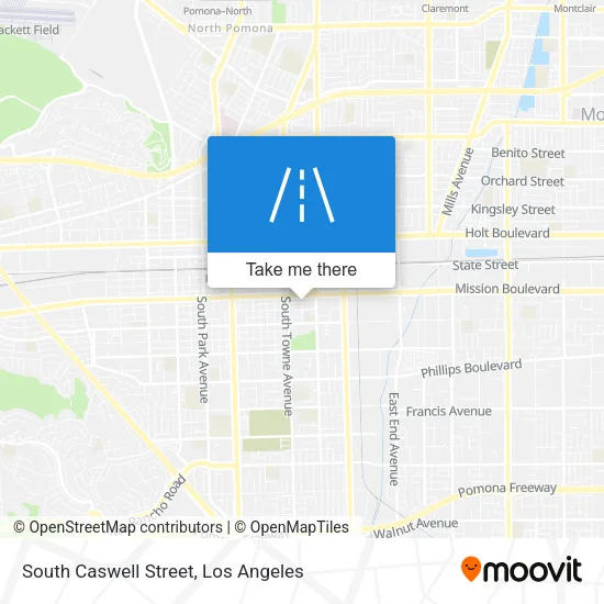 South Caswell Street map