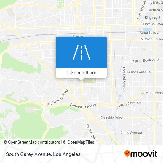 South Garey Avenue map