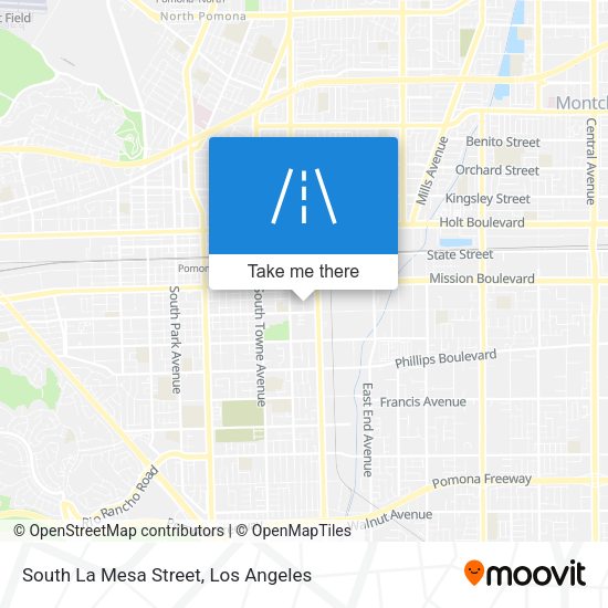 Mapa de South La Mesa Street