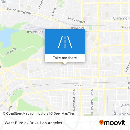 Mapa de West Burdick Drive