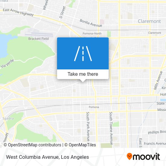Mapa de West Columbia Avenue