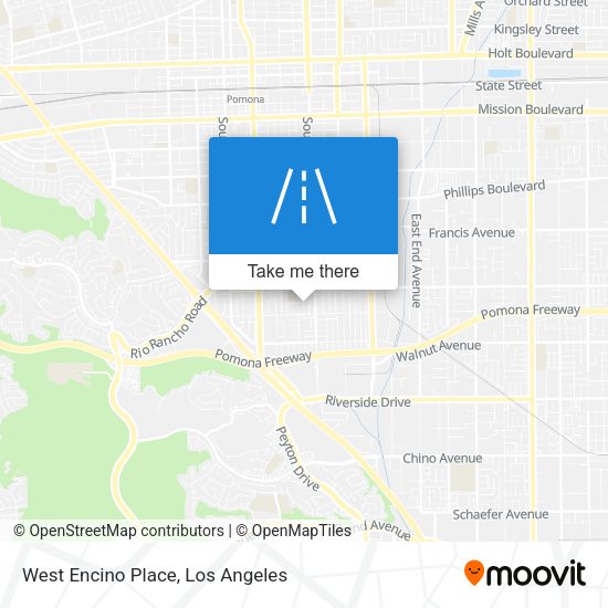 West Encino Place map