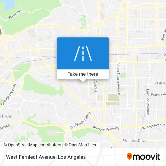 West Fernleaf Avenue map