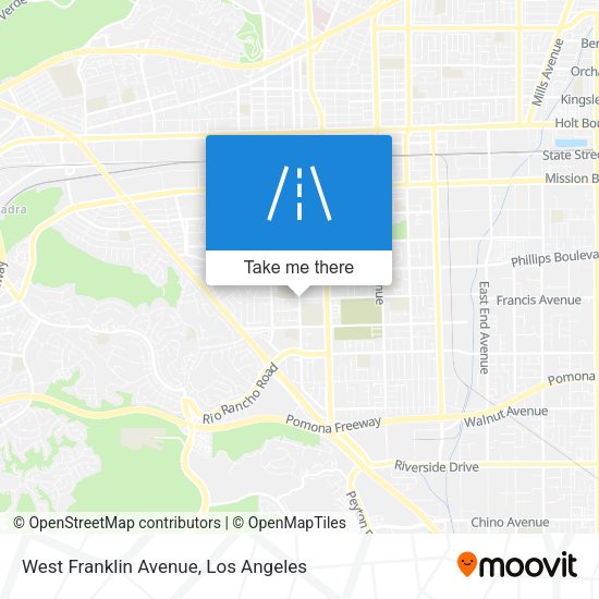Mapa de West Franklin Avenue