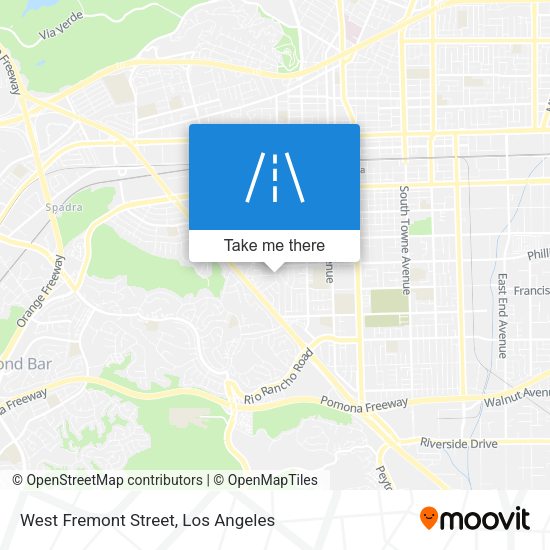 West Fremont Street map