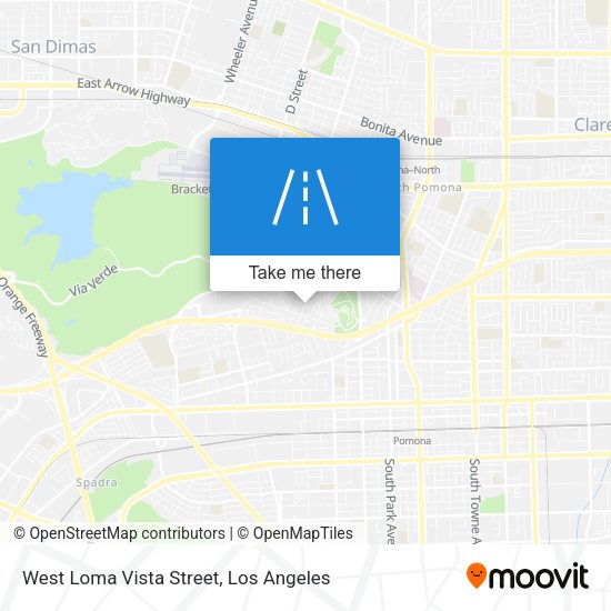 West Loma Vista Street map