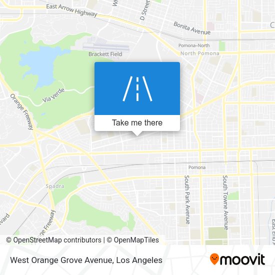 West Orange Grove Avenue map