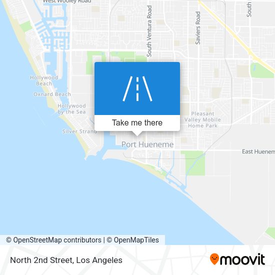 North 2nd Street map