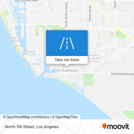 North 5th Street map
