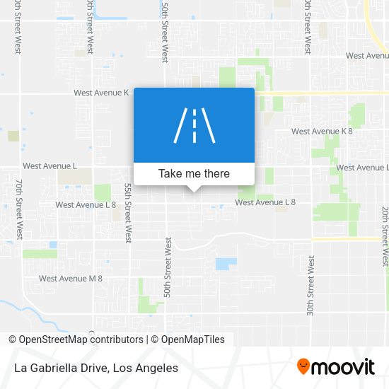 La Gabriella Drive map