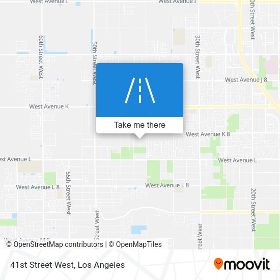 41st Street West map