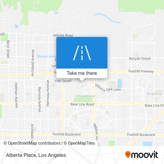 Mapa de Alberta Place