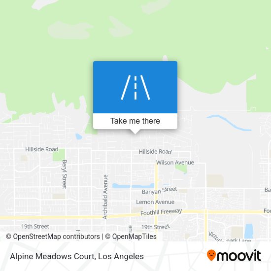 Alpine Meadows Court map